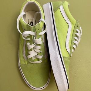 Lime Green Vans Womens Size 8